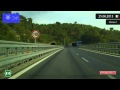 Driving from Genova (Italy) to Menton (France) 25.06.2015 Timelapse x4