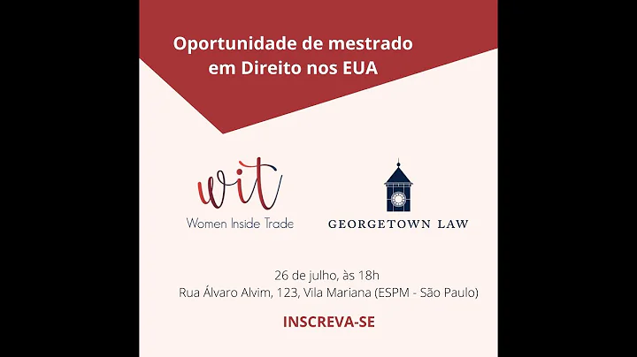 Oportunidade de Mestrado em Direito na Georgetown ...