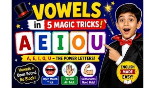 👉😳Vowels Full Explanation in Hindi | English Reading Mastery | Magic E Trick😱🔥