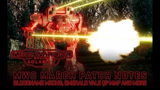 MWO: Patch Notes: March 2022