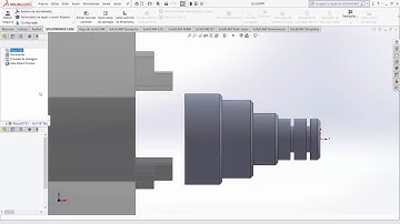 Peça 28 - Solidworks Cam + Simulador sscnc  - torneamento