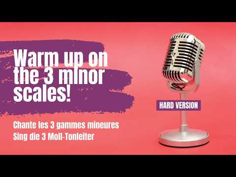 Vocal warm up on the 3 Minor scales (Hard) × Coach Vocal | Menoosha