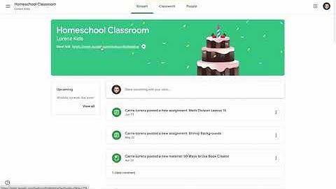 Communication in Google Classroom for GSCS