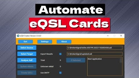 Create and send eQSLs using eQSL Creator by PA4R