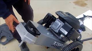 Dirty Hand Tool transformed into  a three-wheeler by installing the AWAP under its frame