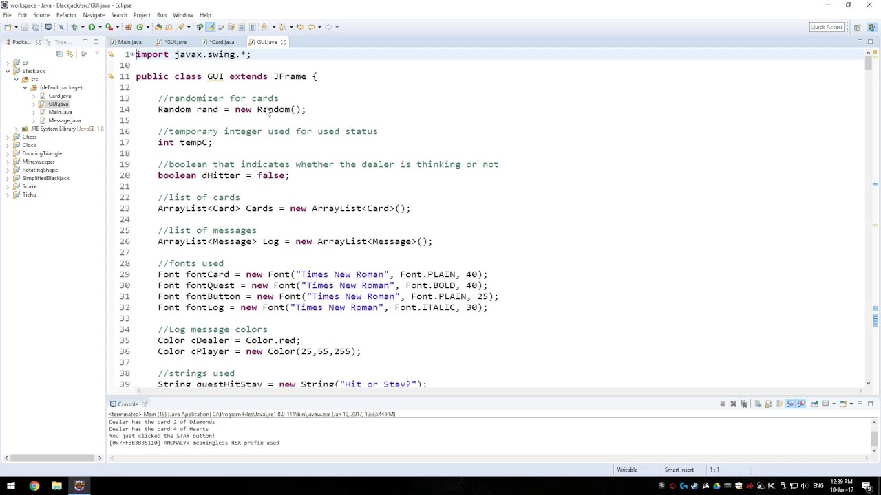 Java Tutorial - Creating Blackjack - Part 13 (Working on sums and auto ...