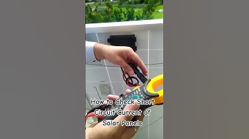 how to check short circuit current of solar panel. #solarsystem
