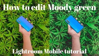 How to edit Moody Green | Green tone | Lightroom Mobile tutorial Mr.khachack screenshot 4