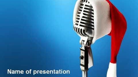 Christmas Songs PowerPoint Template by PoweredTemplate.com