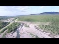 Alberta Aerial - Creek in the foothills