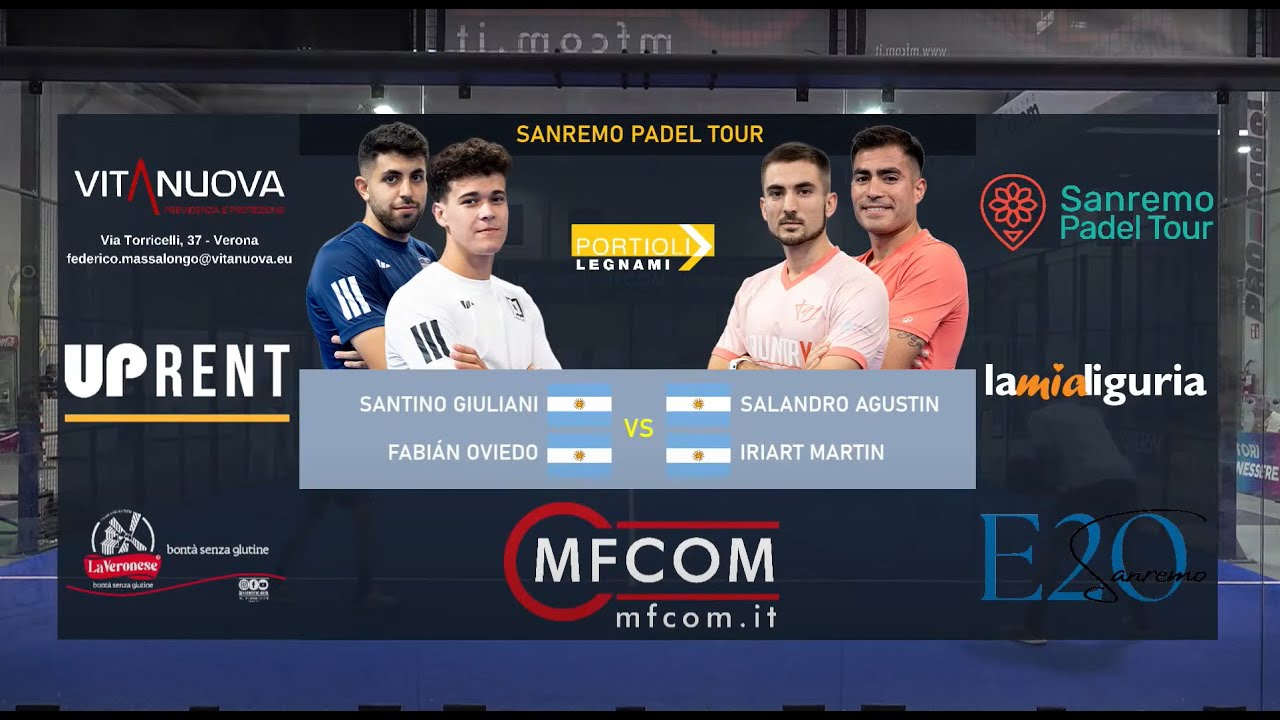 SEMIFINALE MASCHILE - SANREMO PADEL TOUR 10.000€ - Giuliani / Oviedo VS Iriart / Salandro