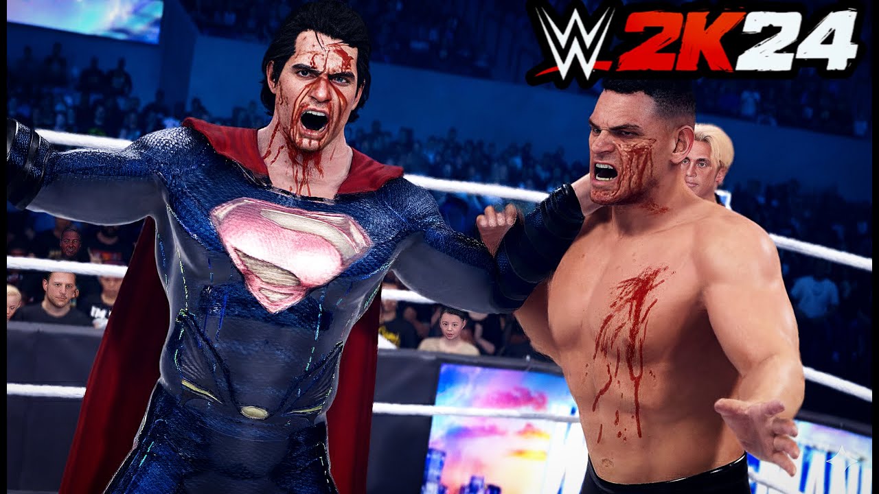 WWE 2K24 — Superman vs Gunther | Extreme Rules Match AT WrestleMania!