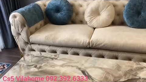 BÀN GIAO BỘ SOFA TÂN CỔ ĐIỂN MÀU KEM ĐẸP SANG TRỌNG KẾT HỢP BÀN TRÀ MẶT ĐÁ NHẬP KHẨU CAO CẤP.