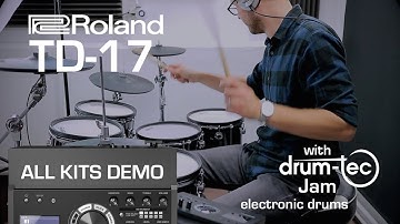 Roland TD-17 all kits demo with drum-tec Jam electronic drums