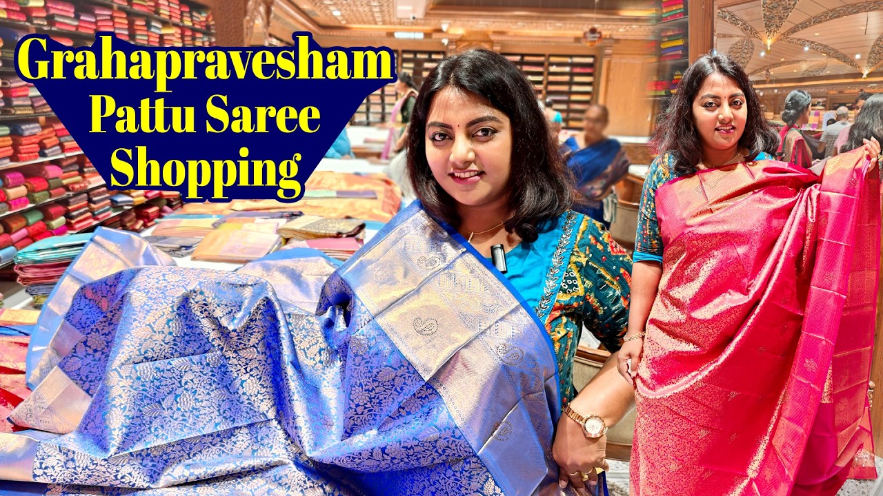 மொத்த குடும்பத்துக்கும் கிரகப்பிரவேசத்துக்கு பட்டு சாரீ எடுக்க கிளம்பியாச்சி - Karthikha Channel