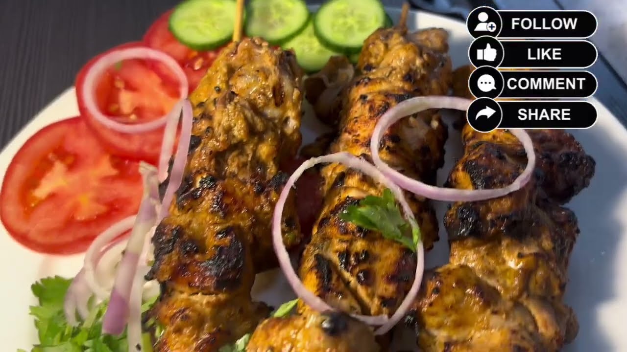 Chicken kabab in Bihari style