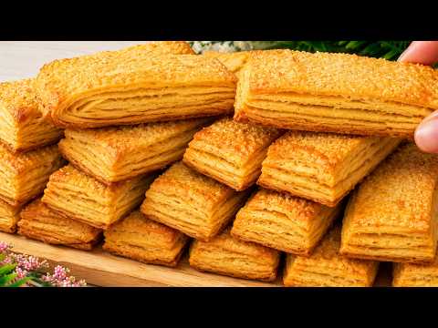 Der einfachste Weg für KNUSPRIGE BLÄTTERTEIG-KEKSE! 2 geniale Rezepte!