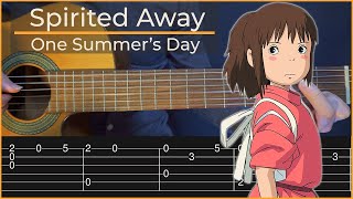 One Summer's Day  Spirited Away (Simple Guitar Tab)