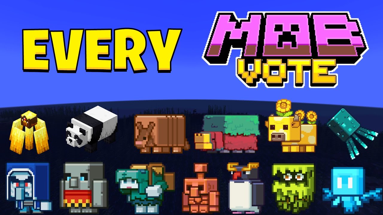 All Minecraft Mob Vote Winners & Nominees