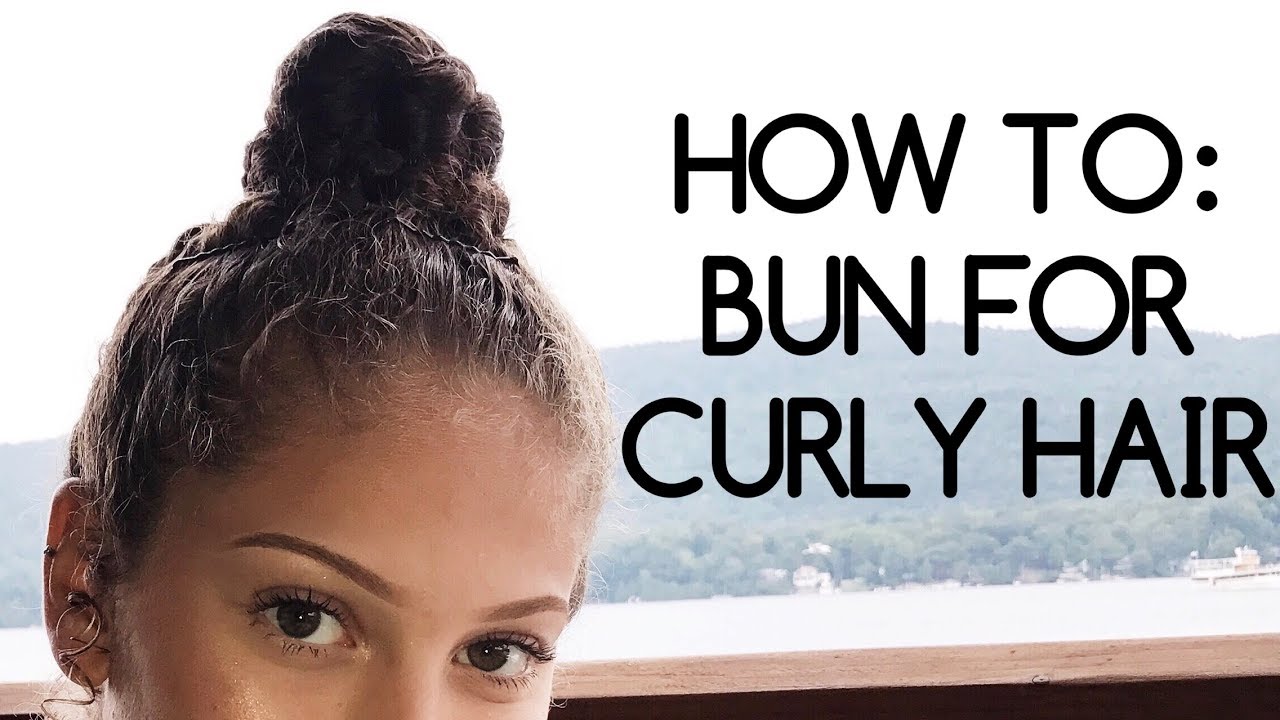 Easy Bun For Thick Curly Hair New Ring Light 2017 Youtube