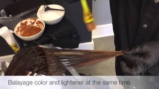 Balayage high and low at the same time