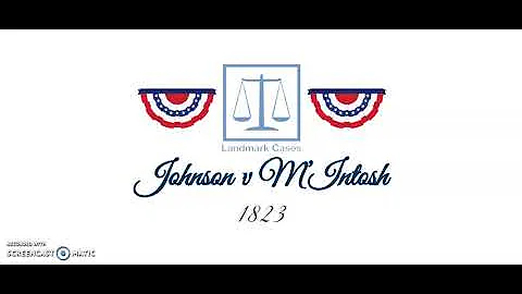 Johnson v M'Intosh (1823)