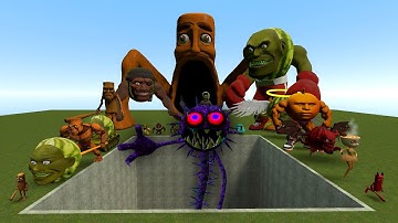 🐜ALL NEW ITALIAN AI BRAINROT MEMES VS THE GIANT PIT WITH Garten of Banban! - gmod
