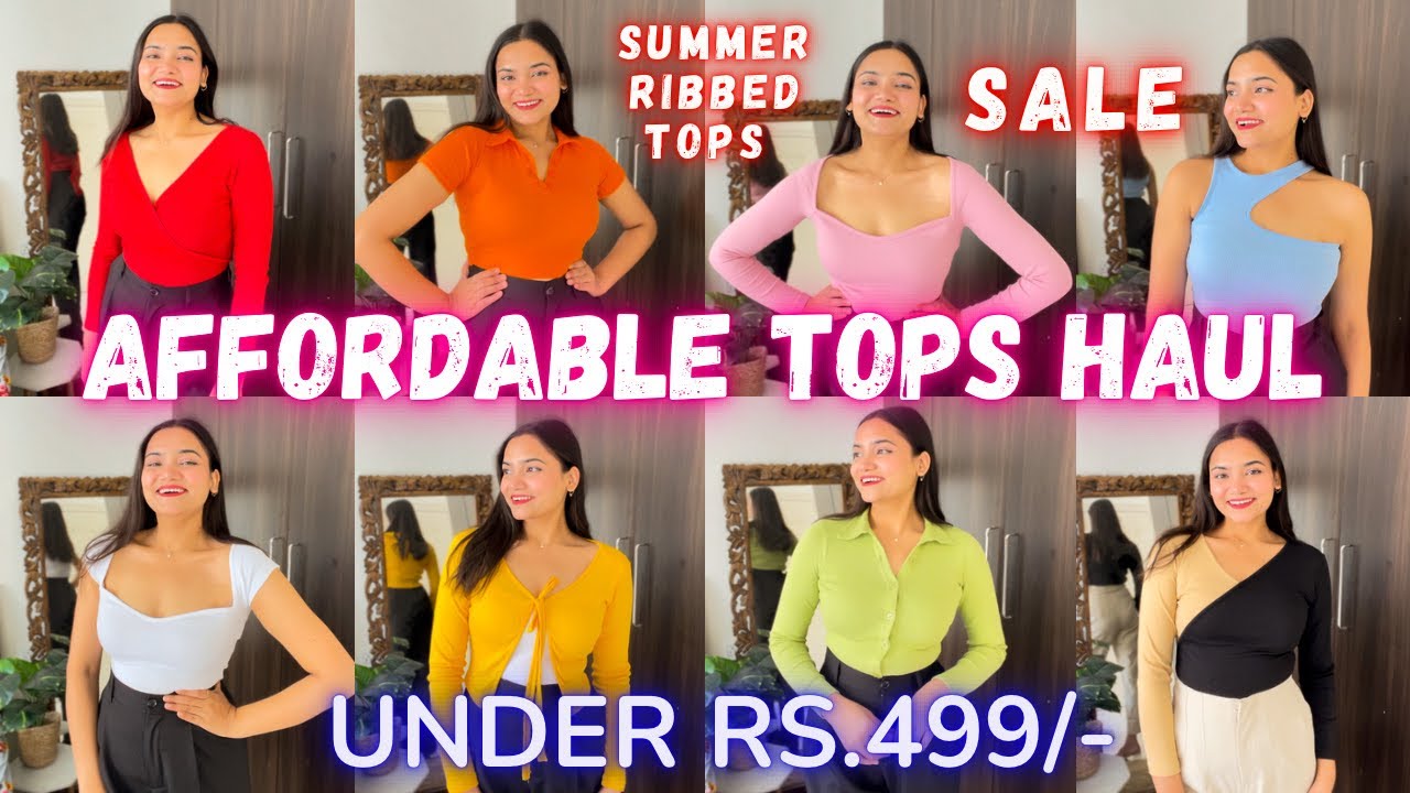 Amazon Tops Haul Under Rs. 499/- 🖤Trendy Tops UnderBudget ☀️ 