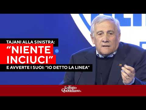 Tajani attacks: "To the left, I say no to backroom deals; we want to win elections, not tie"