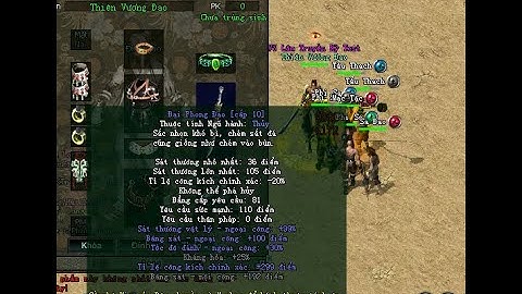 Hướng Dẫn Mặc Đồ 5 Hành Thiên Vương Đao Cộng Điểm Tiềm Năng Kỹ Năng Võ Lâm PK LongPepSi CC