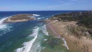 Playa de Somo (Cantabria) a vista de drone