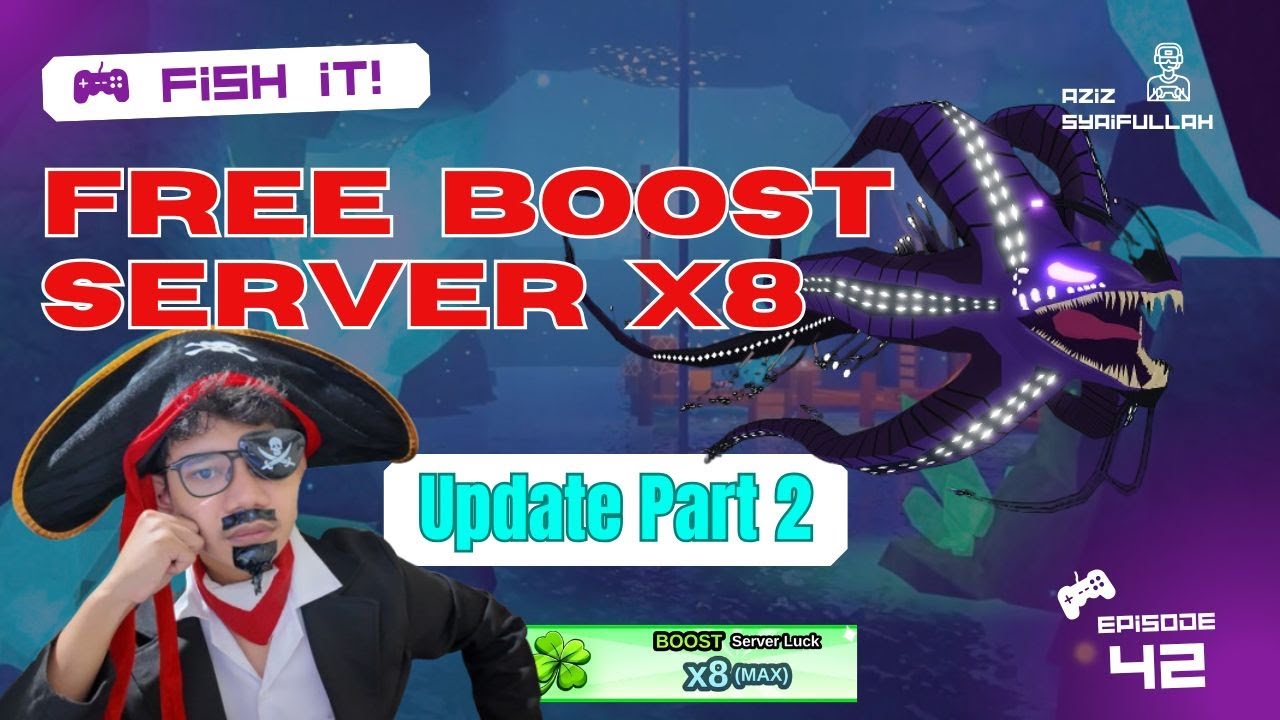LIVE!!🔴| GRATIS BOOST X8 UPDATE FISH IT .3 