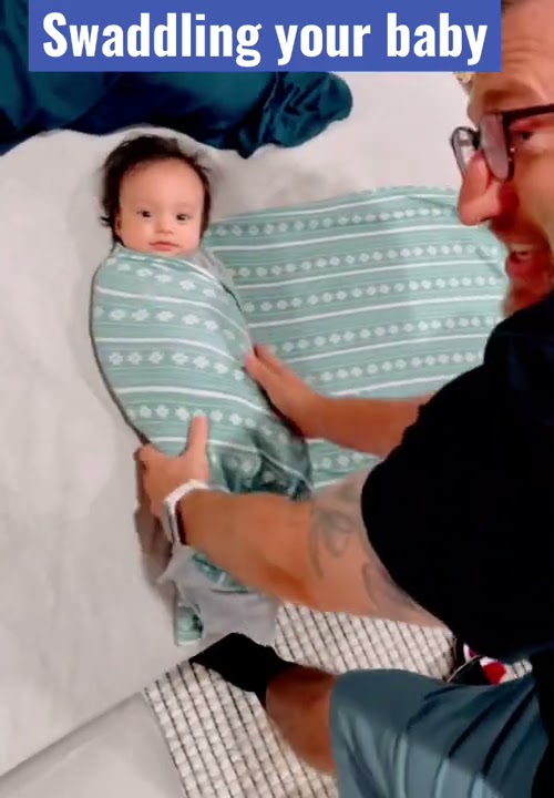 How to swaddle a baby-UNDER A MINUTE!!