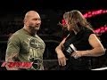 Stephanie mcmahon batista and randy orton argue about wrestlemania raw march 24 2014