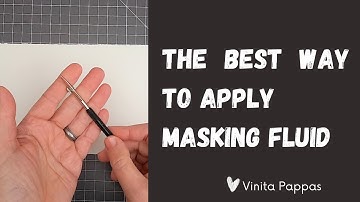 Ruling Pen and Masking Fluid for Watercolor Painting