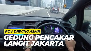 Suasana Jakarta Sore Menjelang Malam Hari | POV Driving ASMR Honda Jazz GK5 CVT 2018