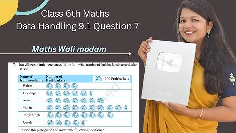 Class 6 maths chapter 9 Exercise 9.1 Question 7 | Data Handling class 6