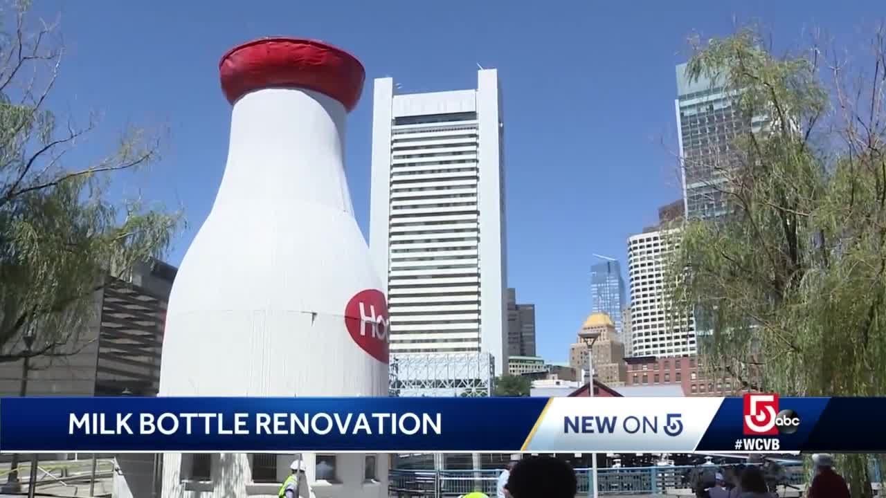 Renovation begins for iconic Milk Bottle