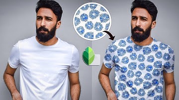 How to add pattern and design to clothes in snapseed | put texture on clothing