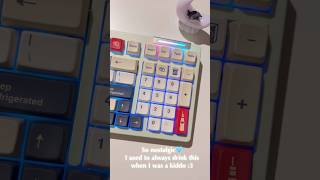 🍼🩵This Soya Milk Keyboard brings back memories ✧༝˙ #cute #keyboard #mechanicalkeyboard #soymilk