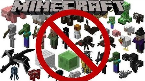 Minecraft Tutorial |how to remove all mobs in Minecraft| PE, PC, Xbox, Etc|