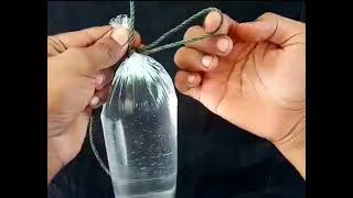 Tutorial cara mengikat air di plastik tanpa karet
