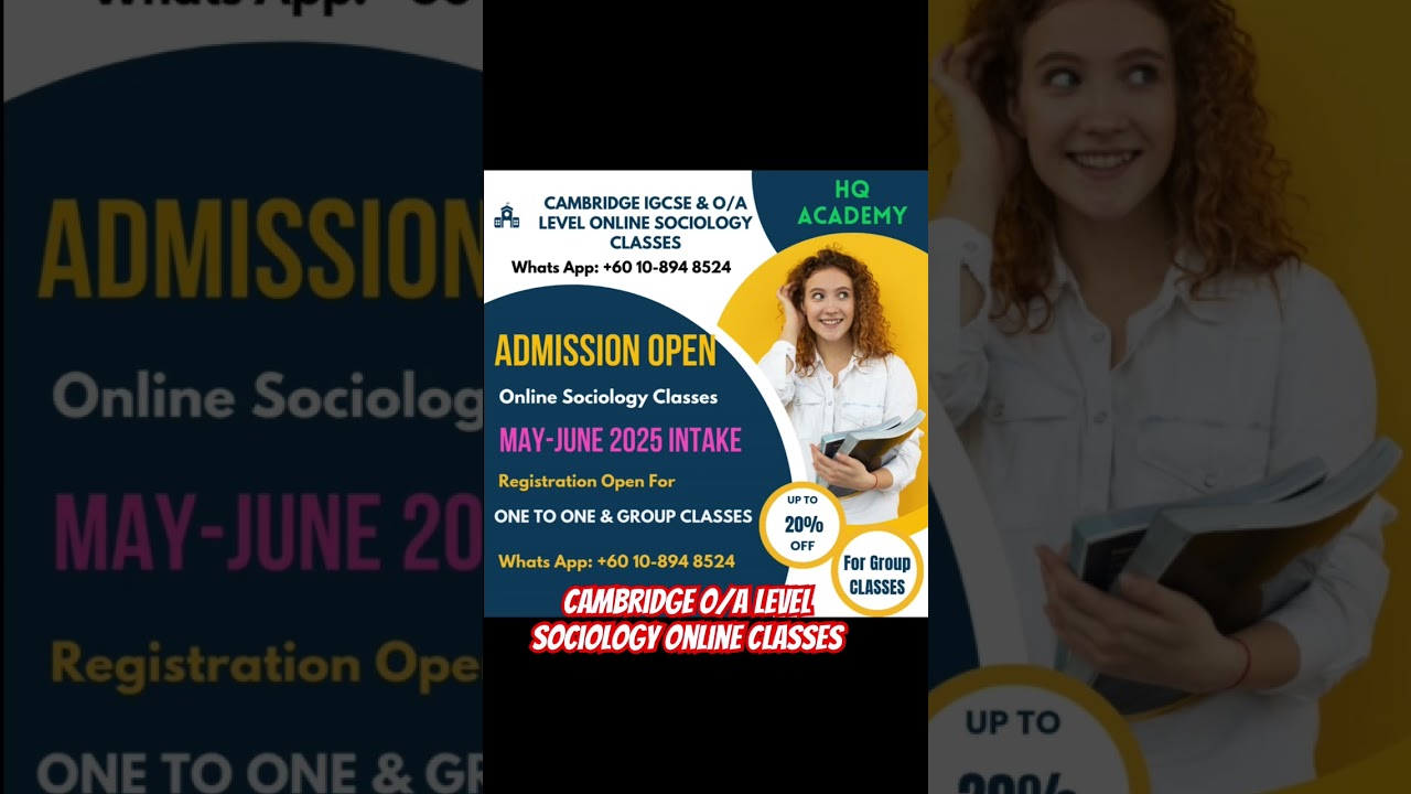 Cambridge Online O/A level Sociology classes