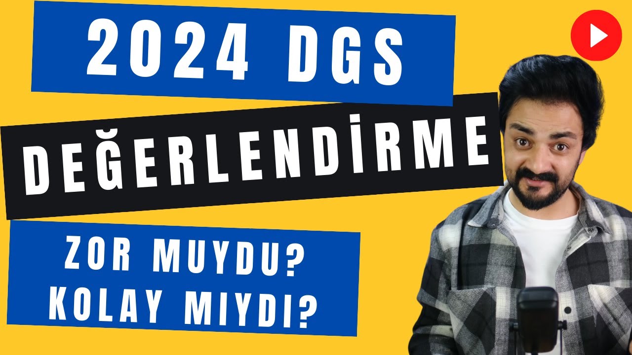 2024 DGS NASILDI? SINAVI DEĞERLENDİRİYORUZ CANLI YAYIN