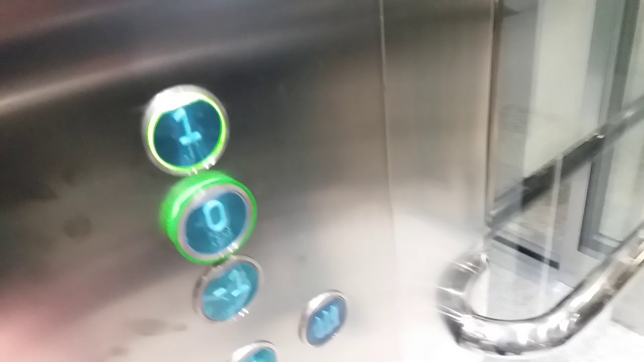 Nice 2017 Orona MRL Traction Glass Elevator at Lasipalatsi shopping center, Kouvola, Finland