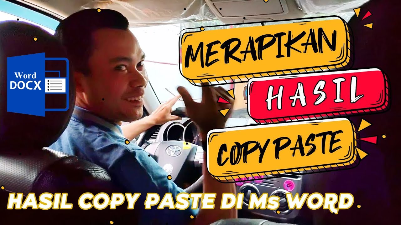 Cara MERAPIKAN TULISAN Hasil COPY PASTE di Ms Word - YouTube