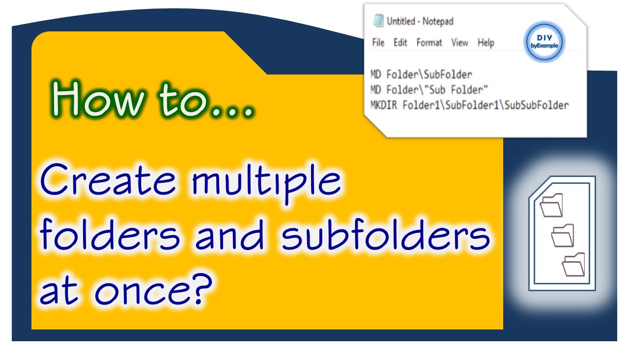 Create a folder or a subfolder in Documents