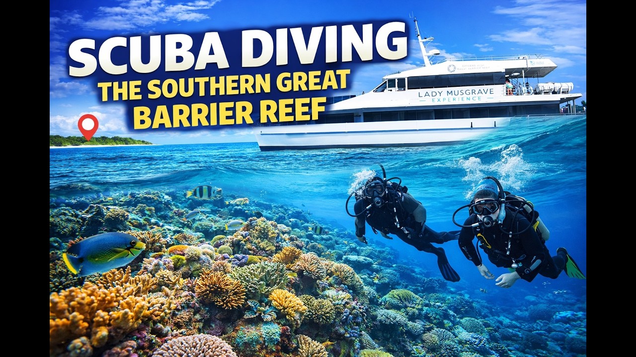 First Scuba Dive at Lady Musgrave Island Southern Great Barrier Reef 