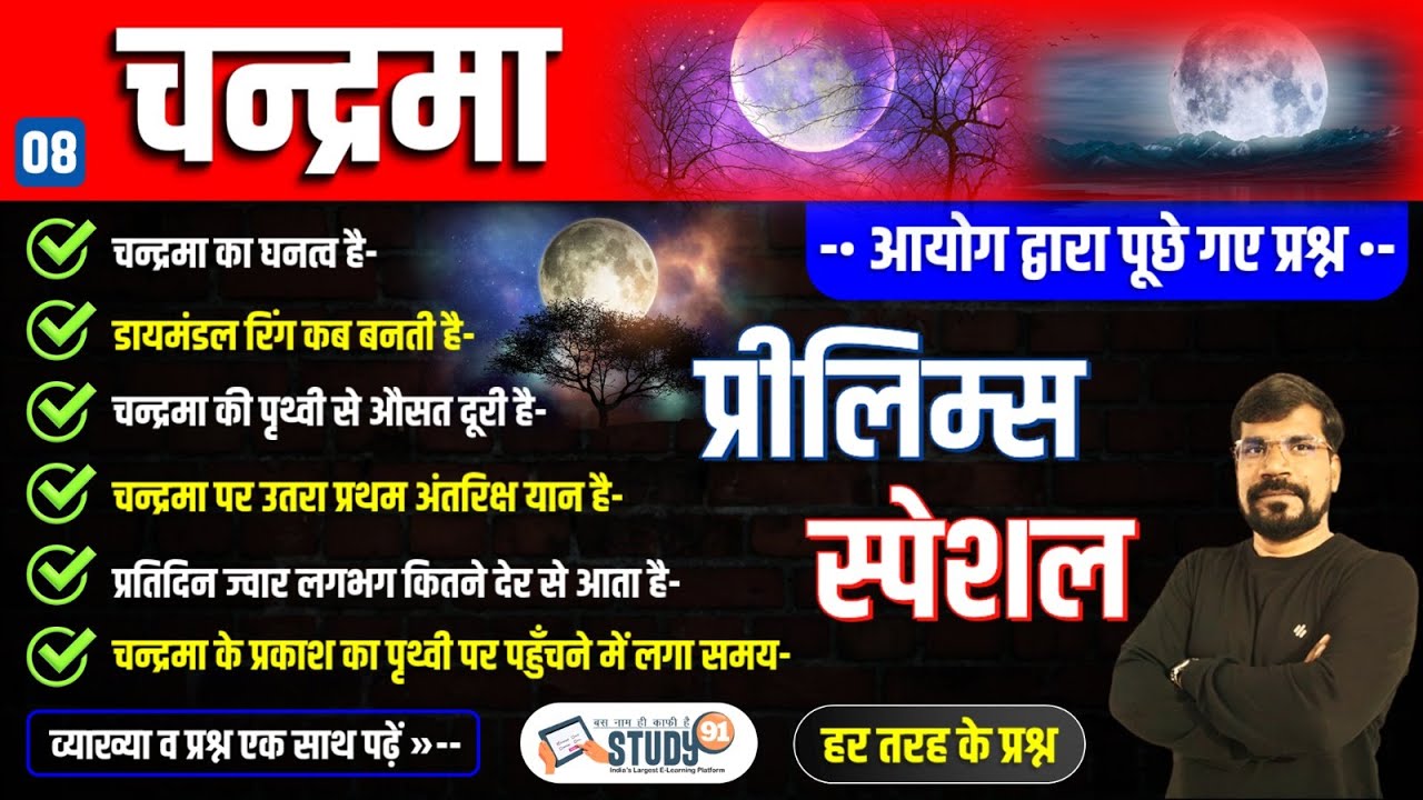 8. चंद्रमा | चंद्रमा की कलाएँ | चंद्र ग्रहण | The Moon | CHANDRAMA ...