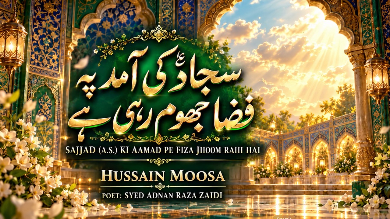 Syed Rahi Sajjad(a.s) Ki Aamad Pe Fiza Jhoom Rahi Hai | Hussain Moosa | Syed ...